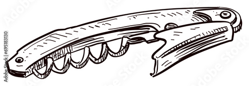 bartender tools handdrawn illustration