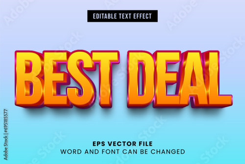 Best deal 3d editable vector text effect