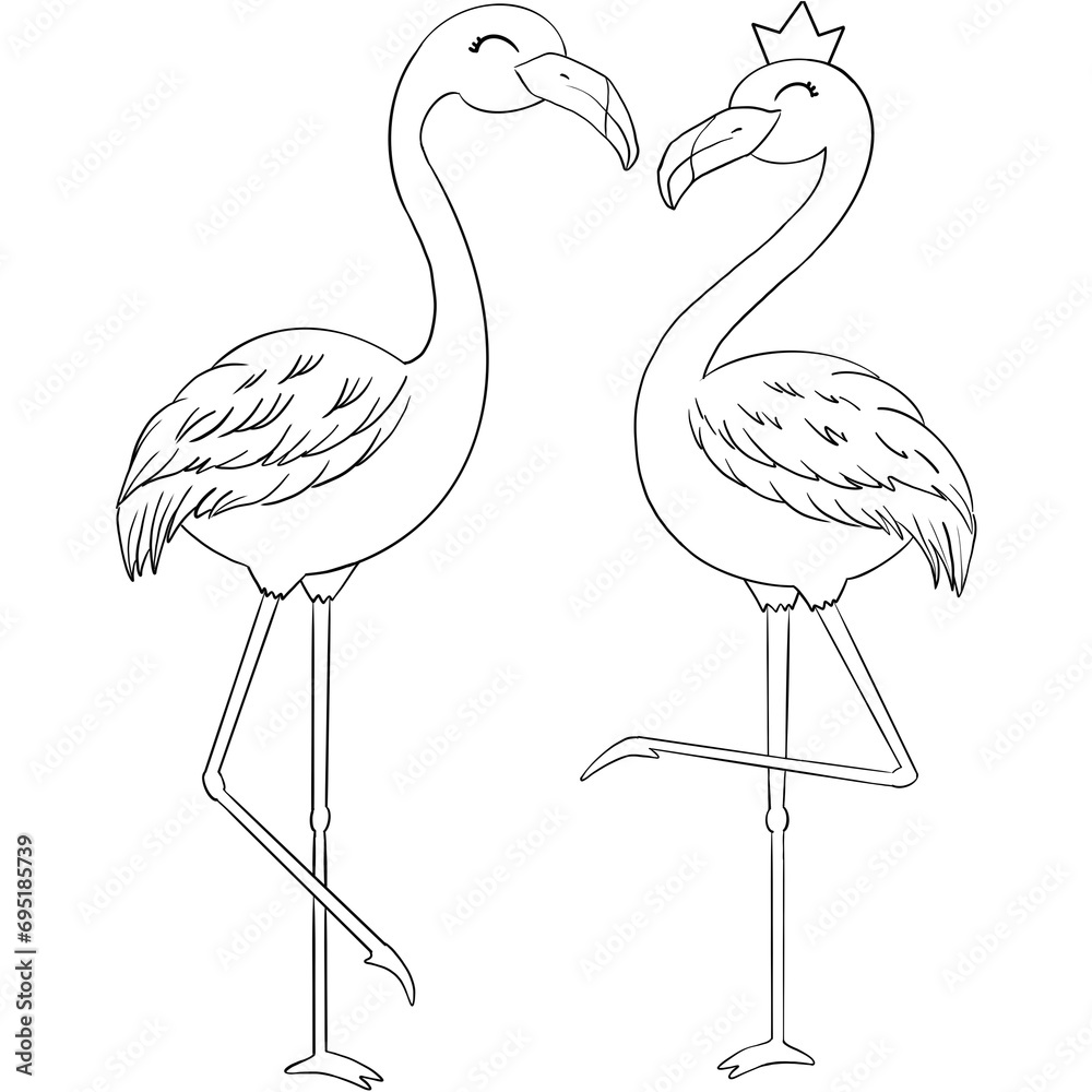 Obraz premium Flamingos