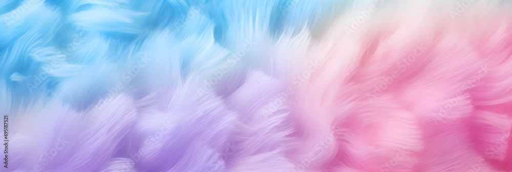 rainbow fur background. colourful fluffy texture