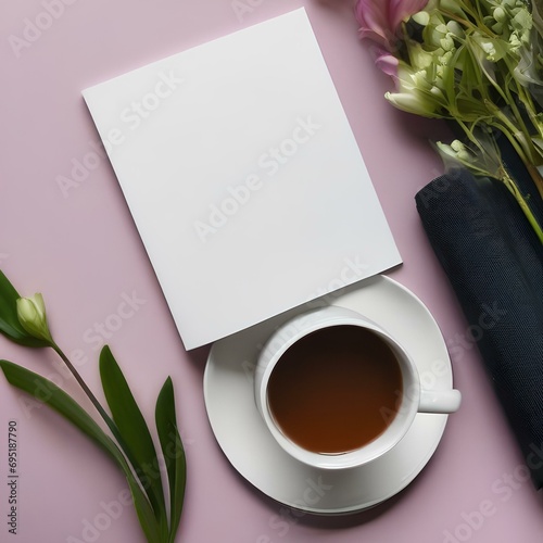 A blank greeting card on a living room table3 photo