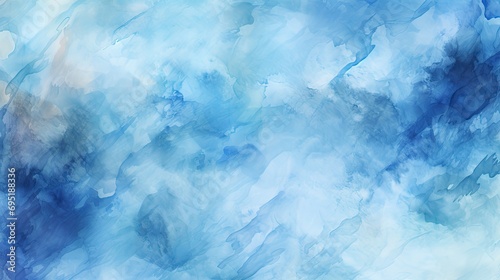 Abstract Blue Watercolor Texture Background © Ai Expert