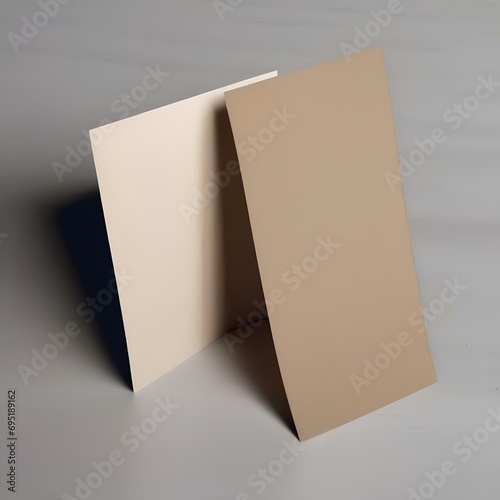 A blank invitation card on a table1 photo