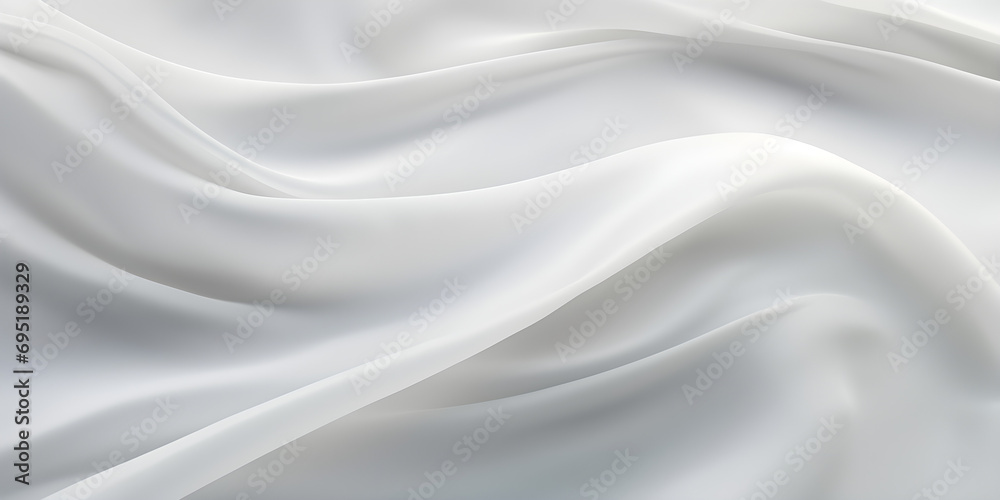 Obraz premium White cloth background abstract with soft waves