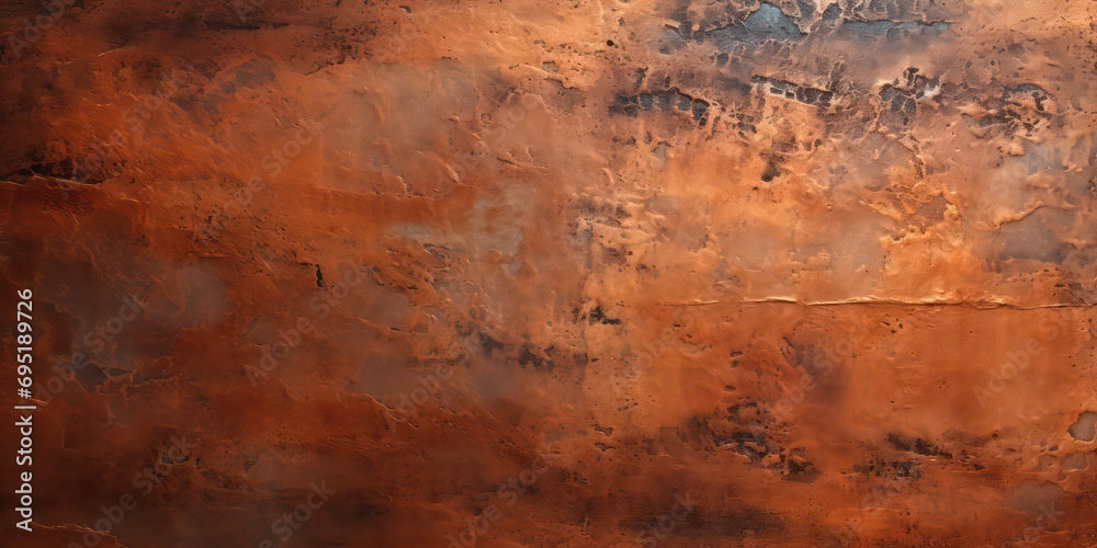 Fototapeta premium Copper texture closeup background.