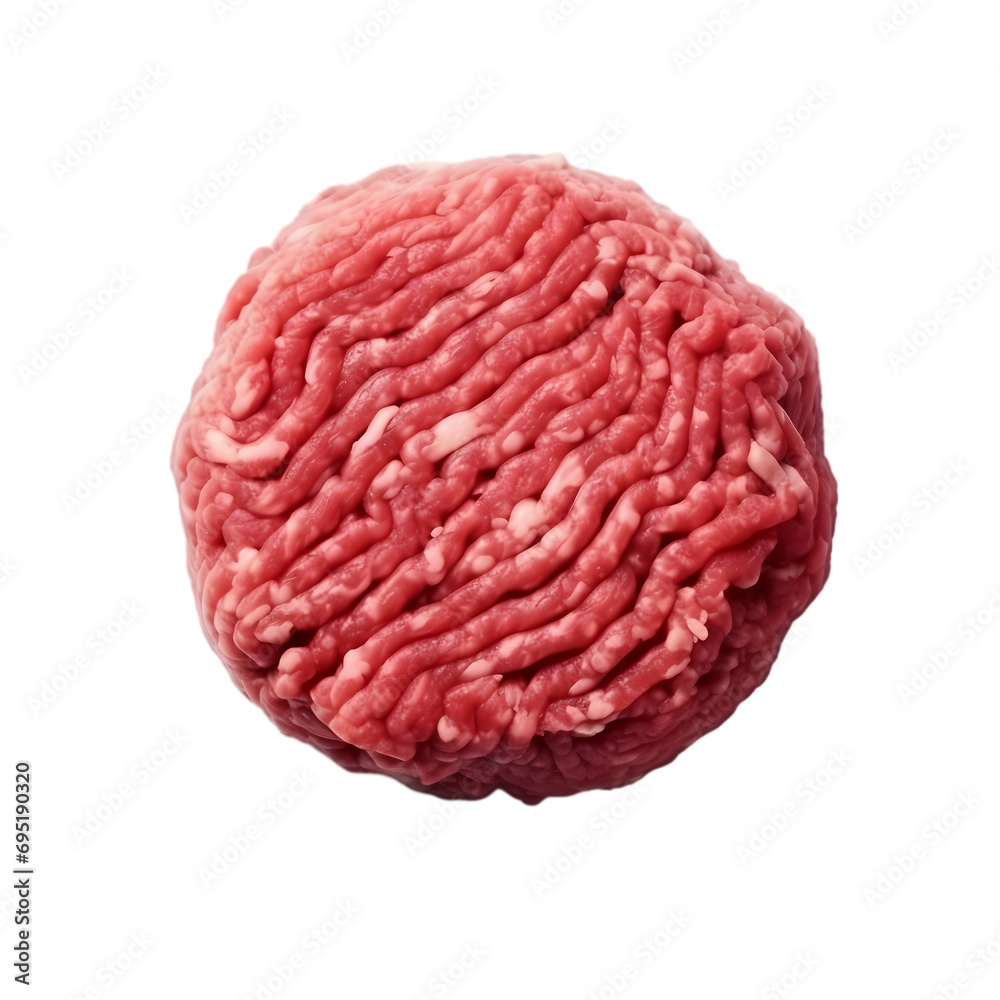Ground beef isolated on transparent background Ground beef isolated on transparent background