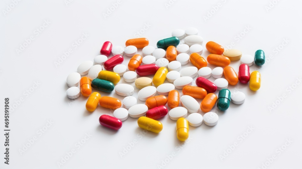 a bunch of medical pills