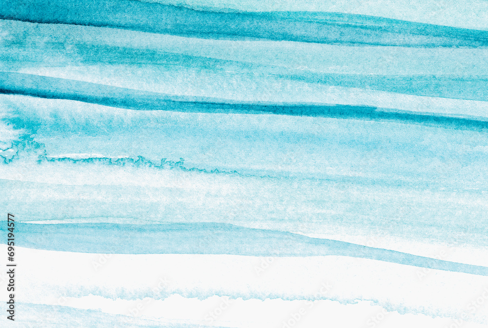 Watercolor Ocean Beach Landscape Scenery Watercolor Ocean Beach Landscape Scenery