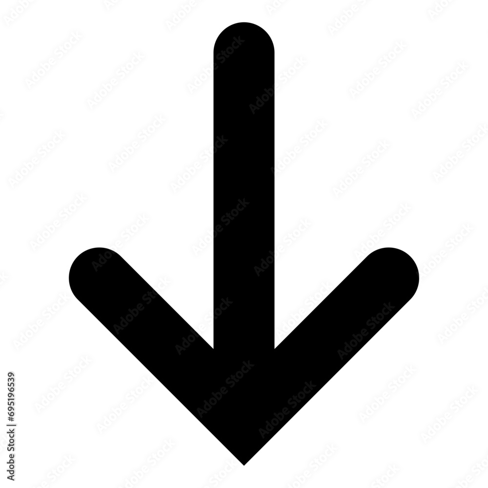 Arrow Down Glyph Icon Arrow Down Glyph Icon