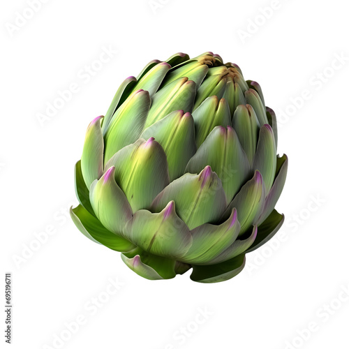 Artichoke isolated on transparent background