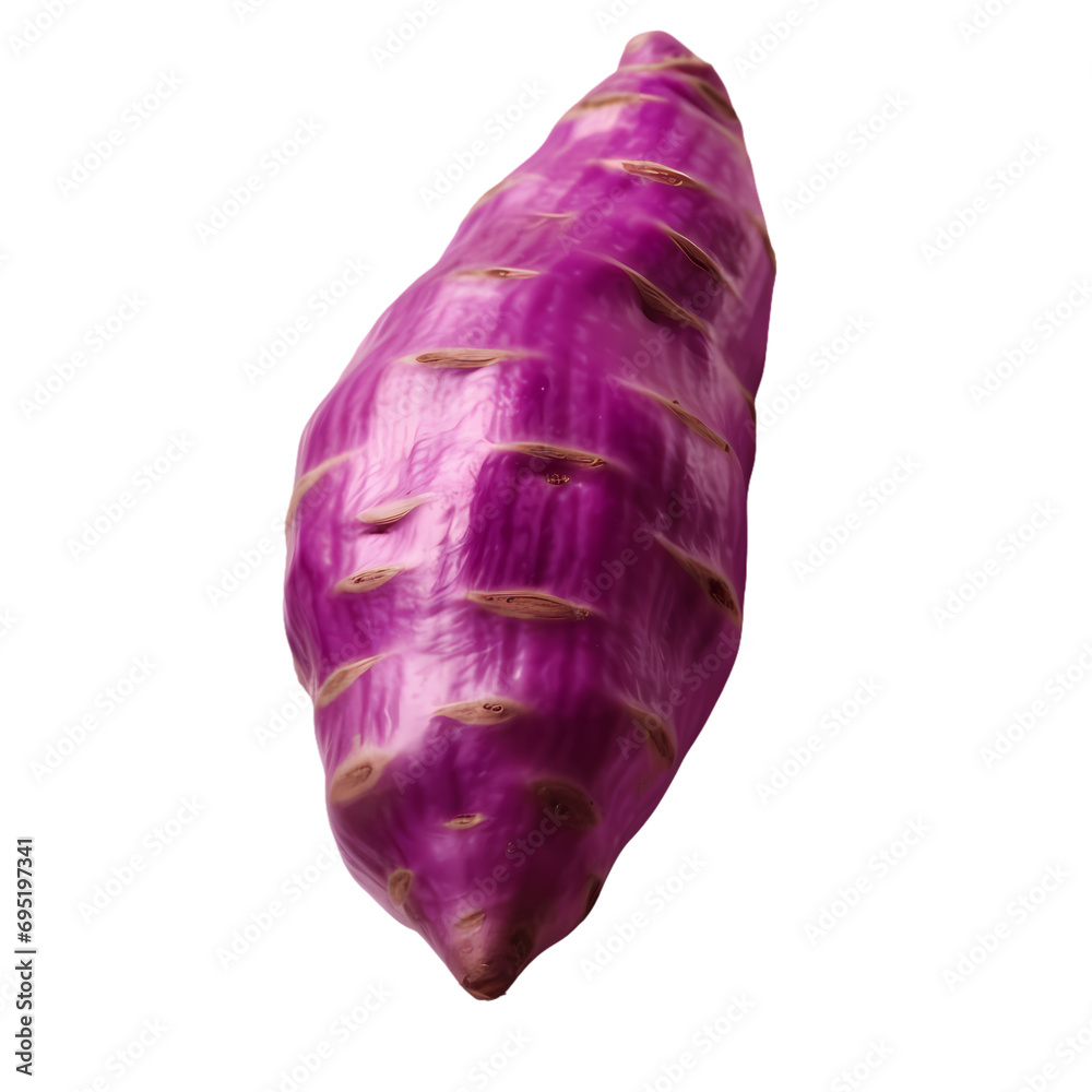 Purple sweet potato isolated on transparent background Purple sweet potato isolated on transparent background