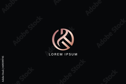 rg letter modern luxury logo, abstract style design creative golden wordmark design typography illustration, rg wordmark, gr logo photo