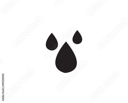 Water drops icon vector symbol design illustration.