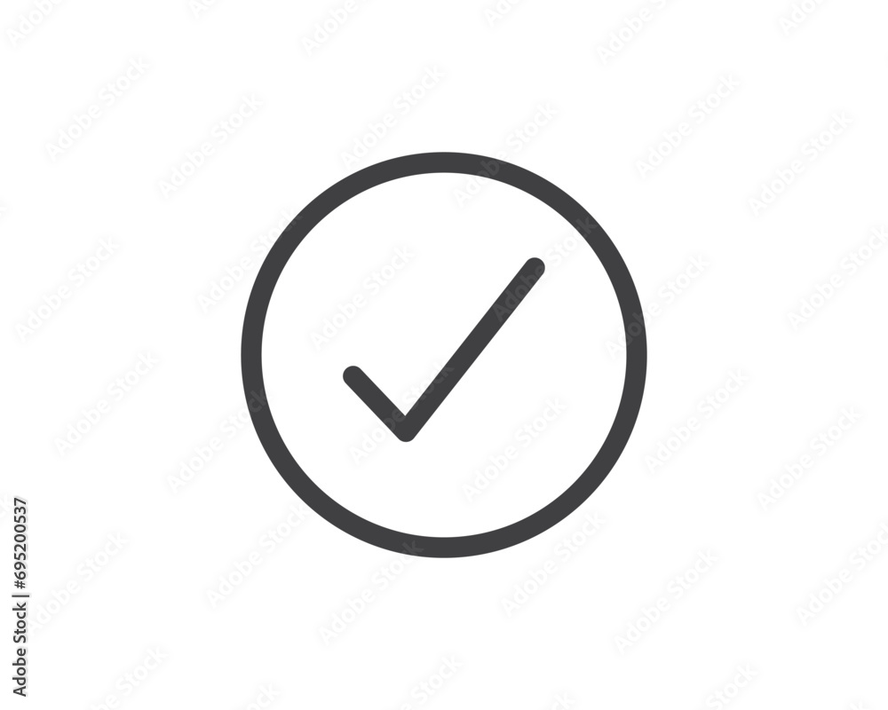 Tick mark icon vector symbol design Tick mark icon vector symbol design