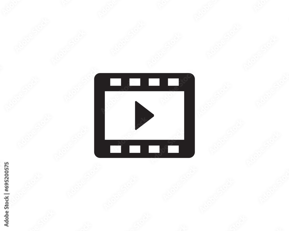 Video player multimedia icon vector symbol design Video player multimedia icon vector symbol design