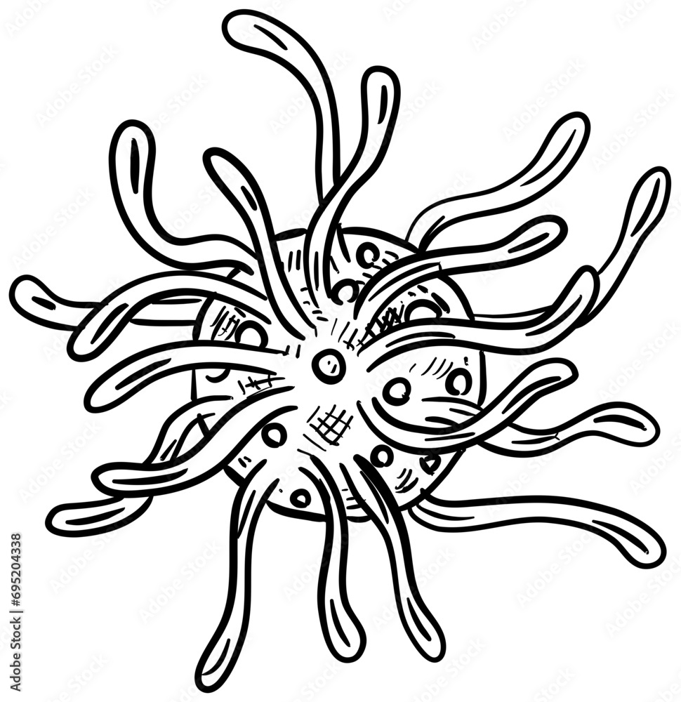 viruses handdrawn illustration viruses handdrawn illustration