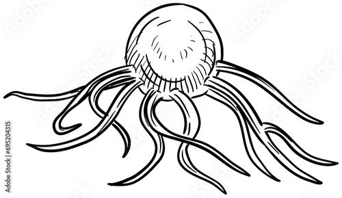 viruses handdrawn illustration