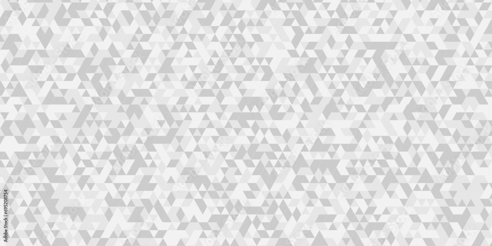 Abstract gray and white chain rough backdrop square triangle background. Modern geometric pattern gray and white Polygon Mosaic triangle Background, business and corporate background.