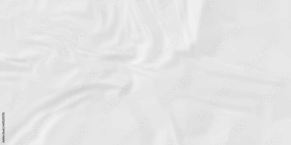 Obraz premium Abstract White wave paper crumpled texture. white fabric textured crumpled white paper background. panorama white paper texture background, crumpled pattern texture background.
