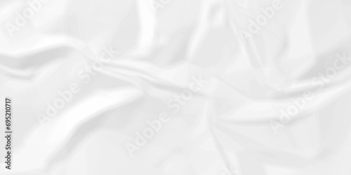 Fototapeta Naklejka Na Ścianę i Meble -  Abstract White wave paper crumpled texture. white fabric textured crumpled white paper background. panorama white paper texture background, crumpled pattern texture background.