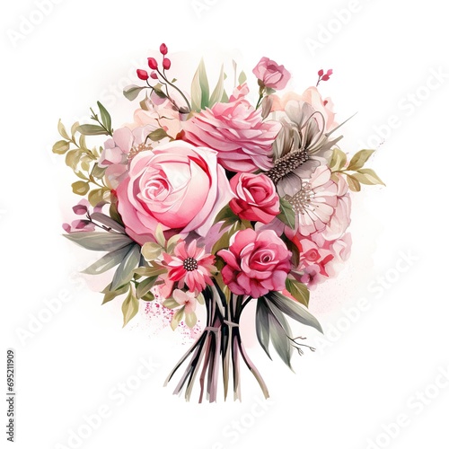 A beautiful bouquet of pink roses, perfect for a romantic gift or anniversary celebration