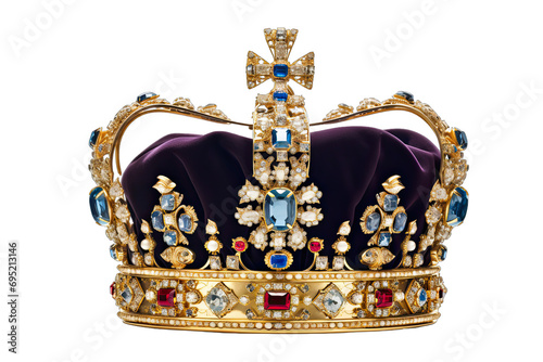 queens crown or king on transparent background