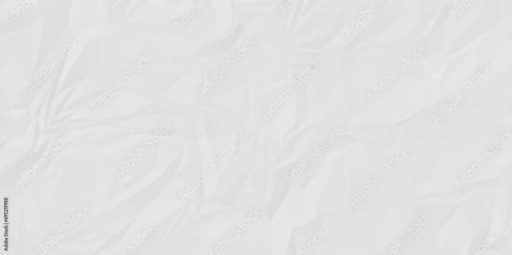 Abstract White wave paper crumpled texture. white fabric textured crumpled white paper background. panorama white paper texture background, crumpled pattern texture background. - obrazy, fototapety, plakaty 
