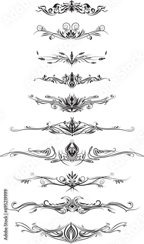 set of tribal elements for design
