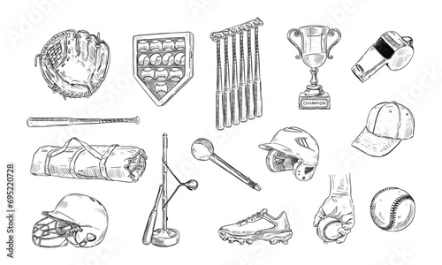baseball handdrawn collection