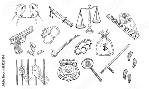 criminal handdrawn collection