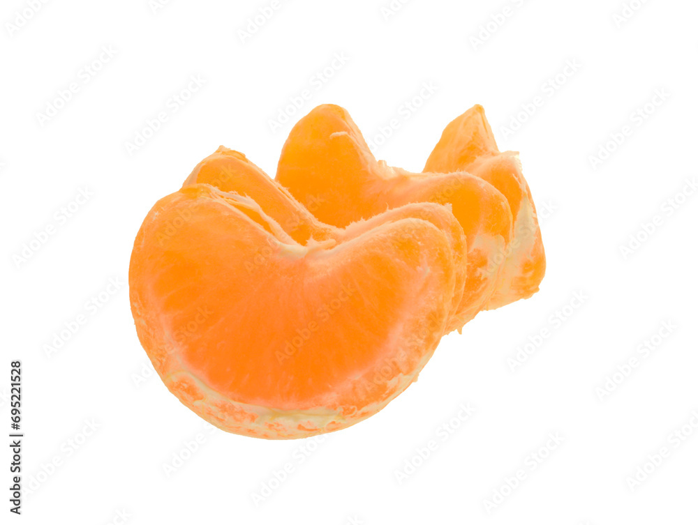 mandorin isolated on white background