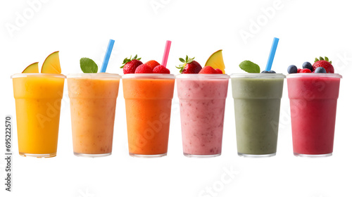 Smoothies drink isolated on white