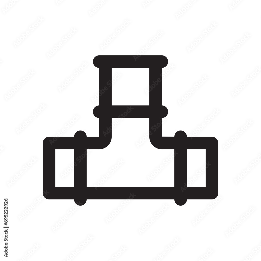 plumbing line icon plumbing line icon