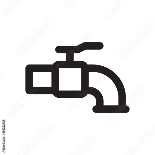 faucet line icon