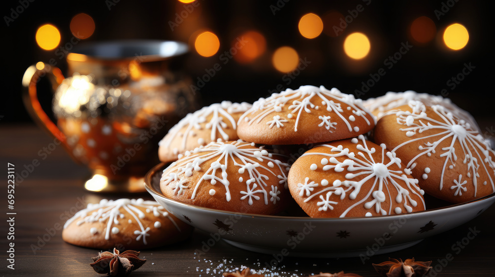 Delicious christmas cookies, holiday concept photo Delicious christmas cookies, holiday concept photo