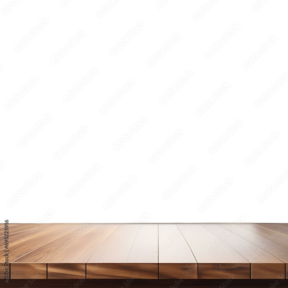 empty wooden table on a white background empty wooden table on a white background