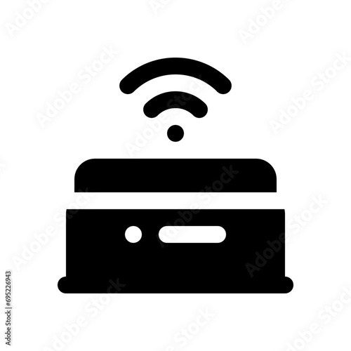 motion sensor glyph icon