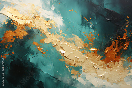 Abstract Golden Foil wall art, Golden Foil brush stroke Painting style, Oil Painting artistic artwork, for Wall art canvas printing