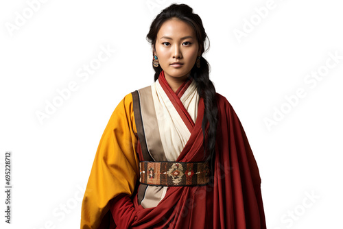 Bhutanese Festival Garb Alone on a transparent background photo