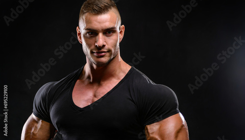 Fit and Muscular: Handsome Male Model
