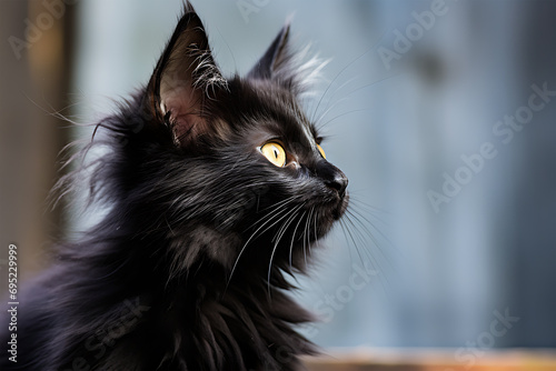 kitten black cat 