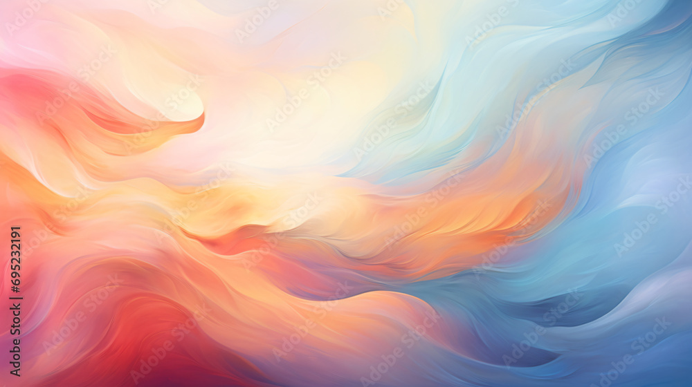 Colorful swirling dreams. Cloud background