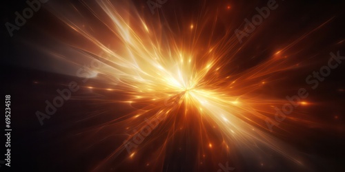 Abstract lighting , perfect for backgrounds, featuring a lens flare against a dark backdrop.