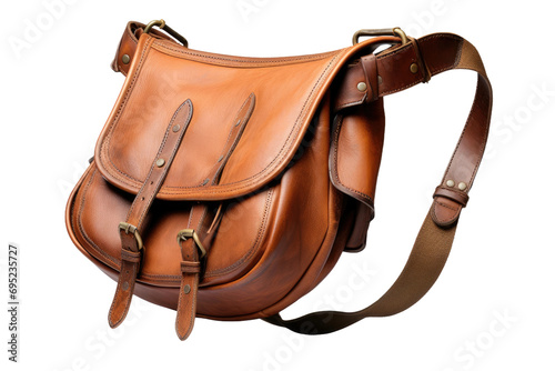 Equestrian Elegance Saddle Bags as a Style Statement Isolated On Transparent Background