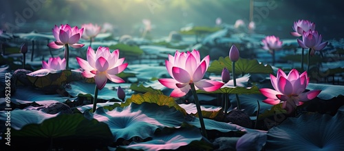 I captured the lotus flowers in Busan, South Korea on July 4th, 2020.