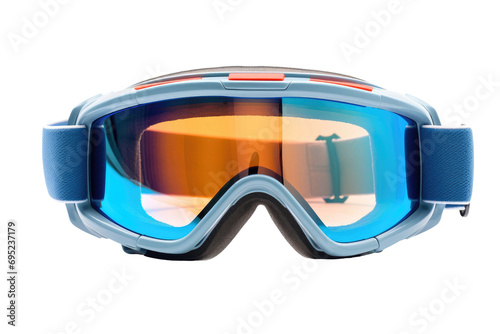 Realistic Ski Goggles Snapshot Isolated On Transparent Background
