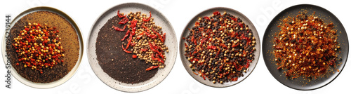 top view of a plate filled with Szechuan Pepper spice