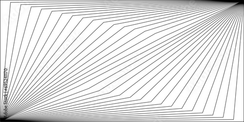 perspective line art simple background black and white
