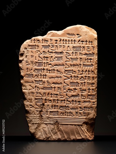 Cuneiform Script Wall Art: Ancient Mesopotamian-inspiRed Masterpiece photo