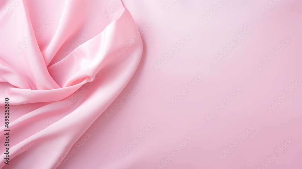 Obraz premium A light pink backdrop with cloth waves